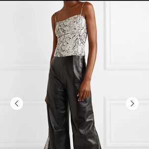 Reformation Meyer Snakeskin Top